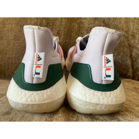 Adidas Ultraboost Miami Hurricanes GX Running Shoes Mens 12.5 main image 8